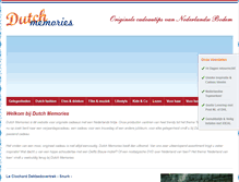 Tablet Screenshot of dutchmemories.com